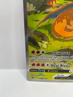 Pokemon TCG Charizard UPC Charizard V Black Star Promo SWSH260 - Image 5