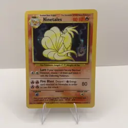 Pokemon TCG Ninetales Base Set 12/102 Holo 1999-2000 Wizards Base Set Copyright - Image 1