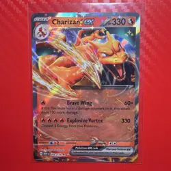 Pokemon Charizard EX 006/165 SV: Scarlet & Violet 151 (English) Double Rare - Image 1