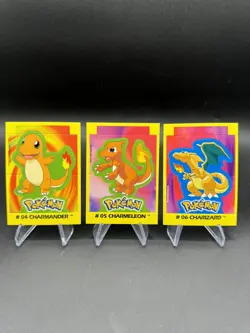 Pokemon Charmander Charmeleon Charizard 2000 Navarrete Buildable Card Vintage - Image 1