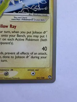 Pokemon Jolteon Gold Star 101/108 World Championships 2007 LP - Image 5