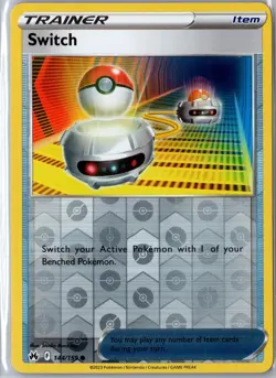 Switch 144/159 Common Crown Zenith Pokemon Reverse Holo NM/M - Image 1