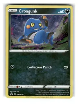 Croagunk (Cosmos Holo) SWSH245/SWSH245 Holo Promo Sword & Shield Promo Near Mint - Image 1