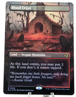 MTG Lorwyn Eclipsed, Blood Crypt (Borderless, FOIL) - NM 0349 - Image 1