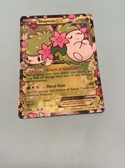 2016 Pokemon Shaymin EX XY148 Holo Rare Promo Card XY Black Star - Image 1