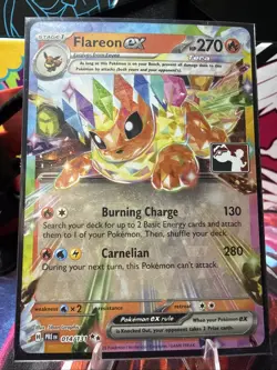 Flareon ex PLAY! Stamped Prize Pack Series 7 PRE 014/131 Pokemon TCG NM - Image 1