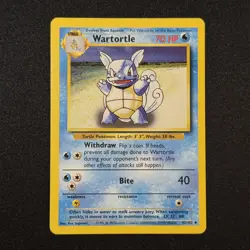 Wartortle 42/102 Pokemon Base Set Unlimited (LP) - Image 1