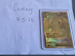Mega Charizard Y EX 294/217 Gold Hyper Rare Ascended Heroes Pokemon TCG - Fresh! - Image 3