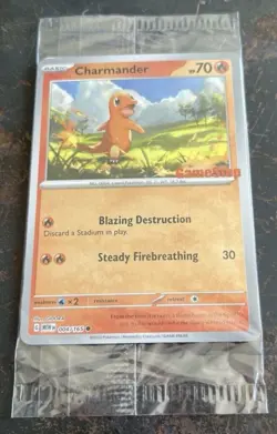 Pokemon TCG Charmander 004/165 GAMESTOP Promo SEALED - Image 1