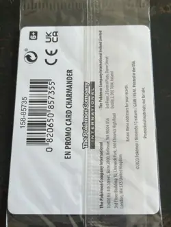Pokemon TCG Charmander 004/165 GAMESTOP Promo SEALED - Image 2