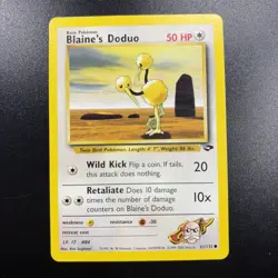 Blaine’s Doduo 61/132 – Gym Challenge 2000 Pokemon Card TCG WOTC - Image 1