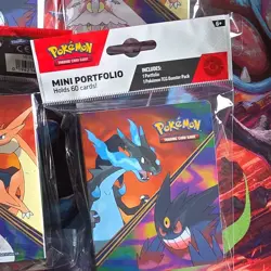 Pokemon Mini Binders Holds 60 Cards Charizard Gengar. BINDERS ONLY! Lot of 5! - Image 1