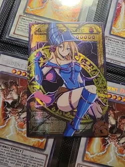 Dark Magician Girl YuGiOh Waifu Doujin Anime Foil Card DIY - Image 1