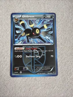 Pokemon Umbreon Plasma Freeze 64/116 Team Plasma 100 HP Darkness Fang Card - Image 2