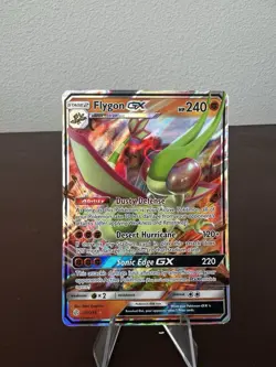 Pokemon TCG Flygon GX 110/236 Cosmic Eclipse Sun & Moon Ultra Rare Holo NM - Image 1