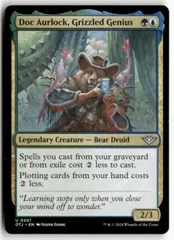 Doc Aurlock, Grizzled Genius 201 Outlaws of Thunder Junction MTG LP - Image 1