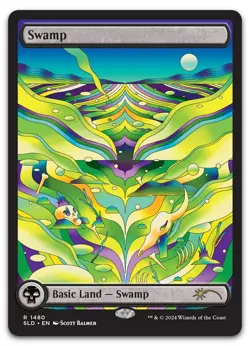 Swamp (1480) #1480 (NM) Secret Lair Drop SLD Magic MTG - Image 1