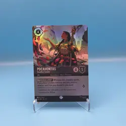 Disney Lorcana Pocahontas - Steadfast Traveler 220/204 epic Foil Wild Uknown - Image 1