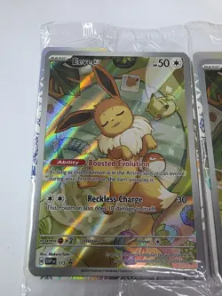 x3 Pokemon TCG Eevee Prismatic Evolution Promo Card 173 Sealed x3 - Image 2