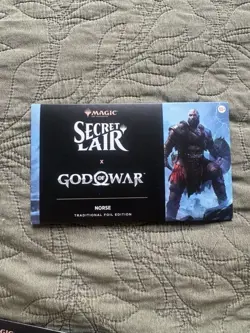 MTG Secret Lair x God of War Norse Rainbow Foil Edition - Image 1