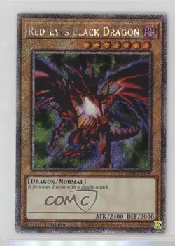 PSR - Red-Eyes Black Dragon 1st Ed. YuGiOh Quarter Century Stampede #RA04-EN109 - Image 1