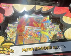 Pokemon TCG Mega Evolution Legendary Heroes Emboar EX Box English Promo - Image 1