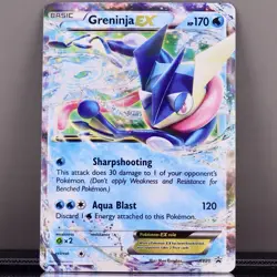 Pokemon Greninja EX XY20 Black Star Promo Full Art Holo LP XY Promo - Image 1