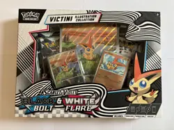 Pokemon S&V Black Bolt & White Flare Victini Illustration Collection Box Sealed - Image 1