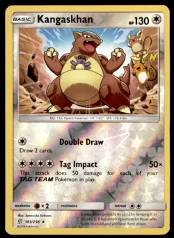 Kangaskhan 163/236 Holo Rare Unified Minds Pokemon Reverse Holo Lightly Played - Image 1