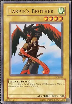 Harpie's Brother SDJ-011 Starter Deck: Joey Unlimited - Yugioh Card - Image 1