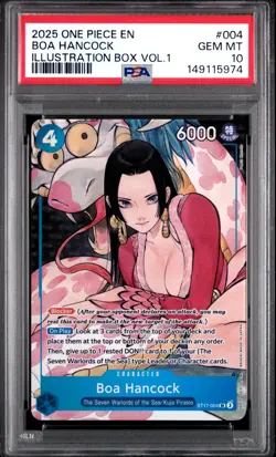 Boa Hancock 004 Illustration Box Vol.1 One Piece Promos One Piece PSA 10 - Image 1