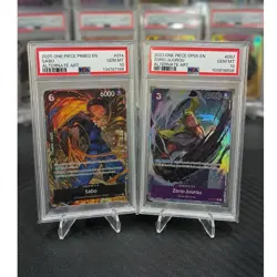 One Piece Bandai Card Game PSA 10 Alternate Art Holo Sabo Zoro-Juurou - Image 1