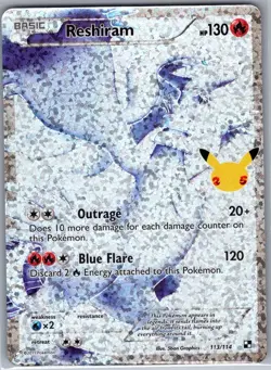 Reshiram 113/114 Celebrations: Classic Collection - Pokemon Card - NM - Image 1