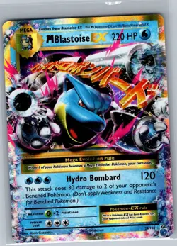 M Blastoise EX 22/108 XY - Evolutions - Pokemon Card - NM - Image 1