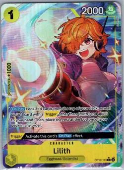 Lilith (Alt Art) OP13-113 English Carrying On His Will - One Piece Card - NM - Image 1
