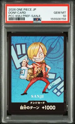 PSA 10 Sanji DON!! Card Promo One Piece Japanese Kumamoto Prefecture - Image 1