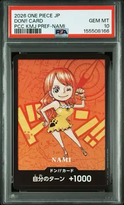 PSA 10 Nami DON!! Card Promo One Piece Japanese Kumamoto Prefecture - Image 1