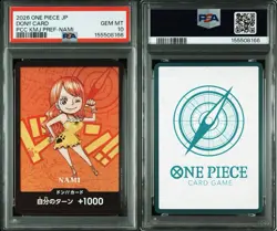 PSA 10 Nami DON!! Card Promo One Piece Japanese Kumamoto Prefecture - Image 3