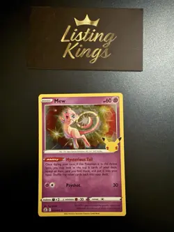 Mew Holo Rare Celebrations 011/025 New TCG Card Sword & Shield Foil 2021 TCG - Image 2