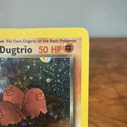 Pokemon TCG Dark Dugtrio Holo Card 6/82 Vintage Team Rocket Series MP - Image 3
