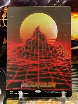 MTG | Mountain (418) ✨FOIL✨ [Secret Lair Shades] - Image 1