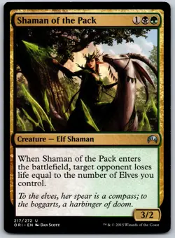 Shaman of the Pack U Magic Origins 217 NM - Image 1