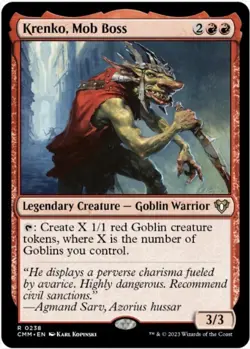 Krenko, Mob Boss (Foil, #238, NM-M) Commander Masters (CMM), MTG - Image 1