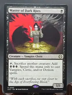 Master of Dark Rites Commander: the Lost Caverns of Ixalan MTH Regular NM - Image 1