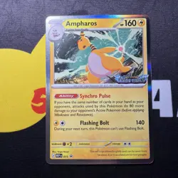 Pokemon Ampharos 75 Chaos Rising Staff Promo - Image 1