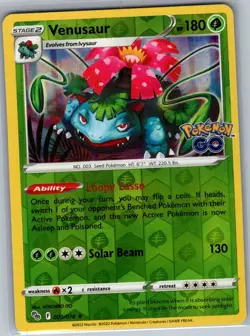 Venusaur 003/078 Reverse Holo Pokemon GO - Pokemon Card - NM - Image 1