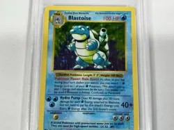 1999 POKEMON SHADOWLESS #2 BLASTOISE HOLO PSA 8 - Image 3