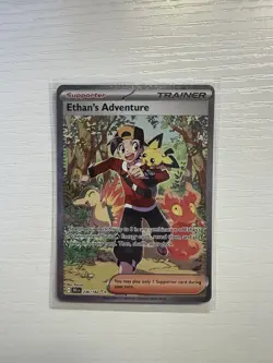 Pokemon Ethan's Adventure Trainer 236/182 Special Illustration Rare NM - Image 1