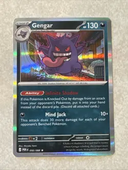Pokemon Gengar Not Game Stop Promo Rare Reverse Holo Stage 2 - Image 1