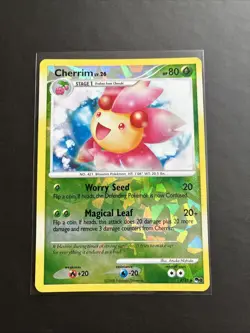 Pokemon TCG Cherrim 6/17 Cracked Ice Shattered Holo Pop Series 8 LP - Image 1